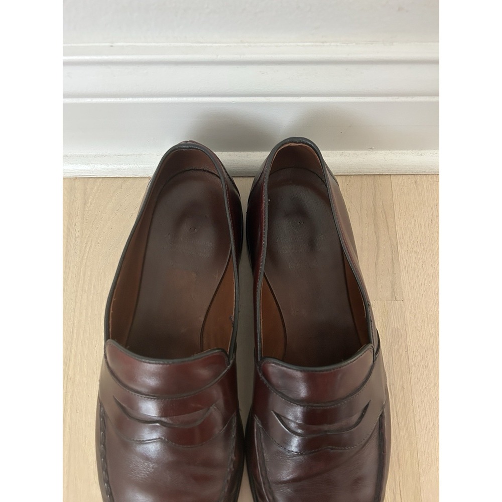 ALLEN EDMONDS Randolph Burgundy Loafer Shoes Size 13B Narrow - Picture 2 of 9